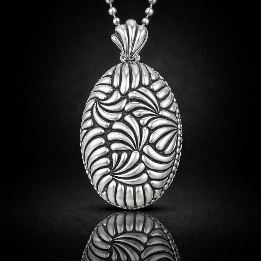 LAGOS RETIRED Soirée Floral Motif Sterling Silver 925 Pendant